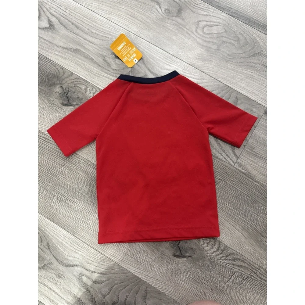 NWT 2017 Gymboree Swim Shop Monster Skate Board Rash Guard Top Boys 18-24 M